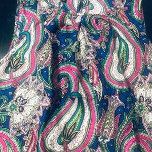 Talbots Paisley Sleveless Silk top